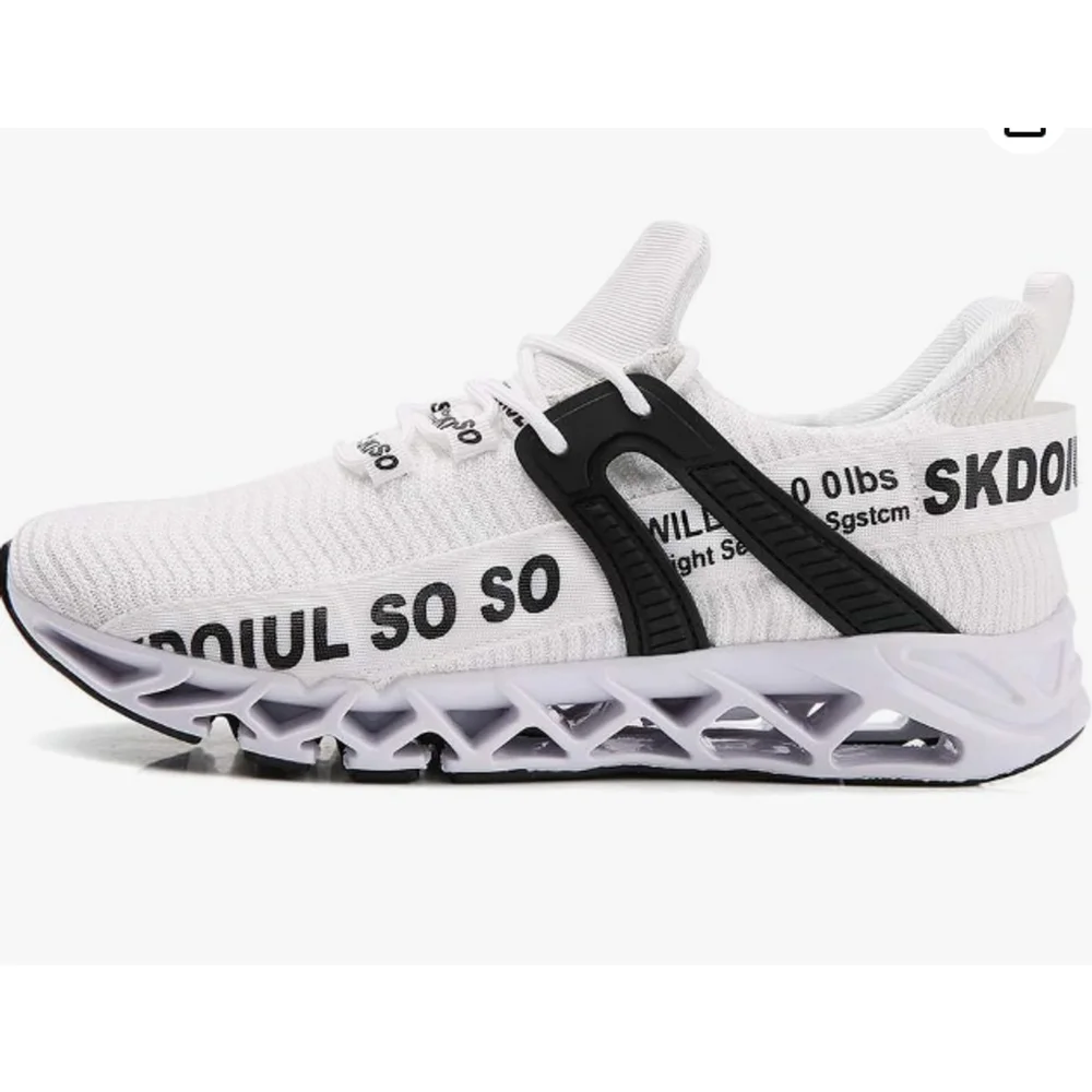 Just So So Women's White Black Fashion Gym Sneaker Shoes Sz 38 US 7.5/8